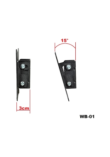 Tarix Wb-01 Kademeli Sabit Tv/monitör Askı Aparatı 19"-27"