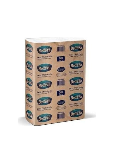 Belleza Extra Z Katlama Kağıt Havlu 200'lü 12 Paket 20 x 24 CM