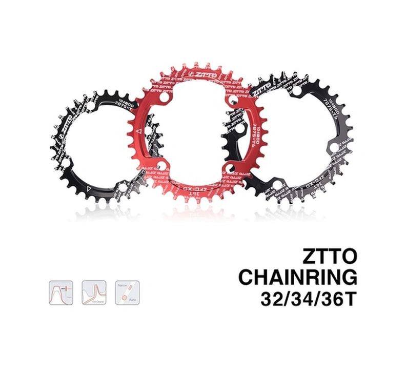 Fortunelane Ztto Alüminyum Cnc Bisiklet Dişlisi: 32t, 34t, 36t, Hafif Ve Dirençli