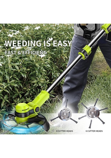 Lebihmurah 3885 İnç Çelik Tel Çim Düzeltici Kafaları Biçme Makinesi Fırça Kesici Giyotin Kafası Gümüş, 2 Adet