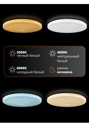 Tango. 60w "charm" Uzaktan Kumandalı Tavan Lambası 60614039 Beyaz