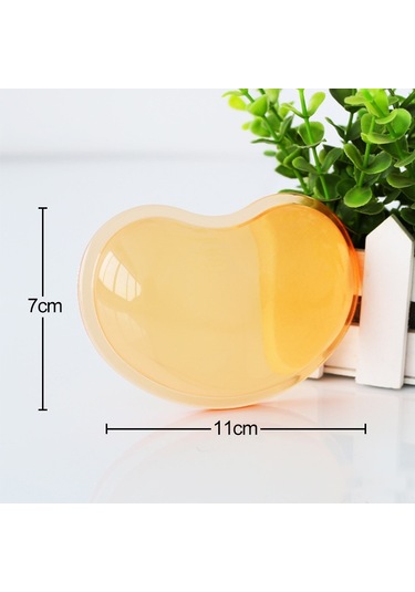 Montıan 2 Adet Şeffaf Silikon Bracer Kalp Şeklinde Fare Bilek Destekçisi, Rastgele Renk Teslimatı