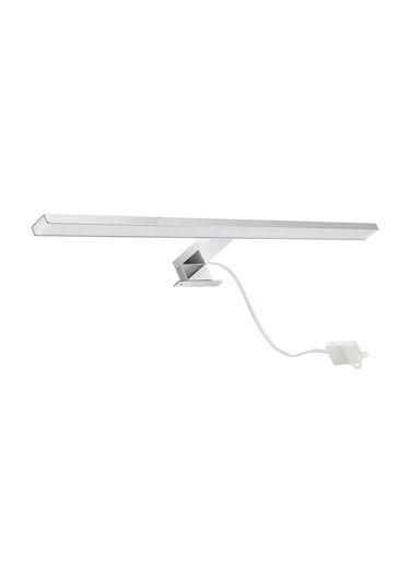 Yunboo Banyo Led Ayna Işığı 60cm 10w Paslanmaz Çelik 4000k Beyaz Işık Ip44 Dolap Duvar Aydınlatması Gümüş