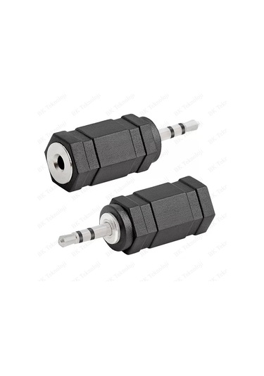 3.5mm Erkek To 2.5mm Dişi Stereo Mic Ses Kulaklık Jak Adaptörü Dö