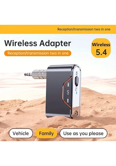 Honeybeeshop Bt-107 Kablosuz 54 Araç Adaptörü Usb C Tf Usb Çalma Şarj Edilebilir Pil Hands Free Arama