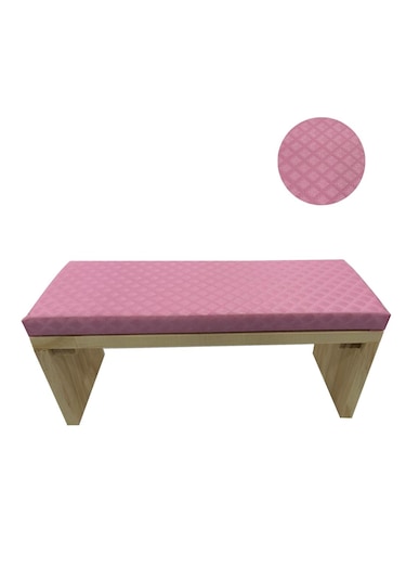 Manikür Sehpası Desenli Pembe