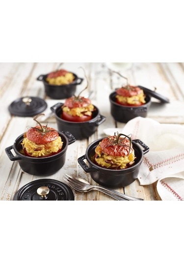 Staub 40500-101-0 Mini Güveç, Yuvarlak Kapaklı 10 Cm, 0,25 L, Ind Diğer