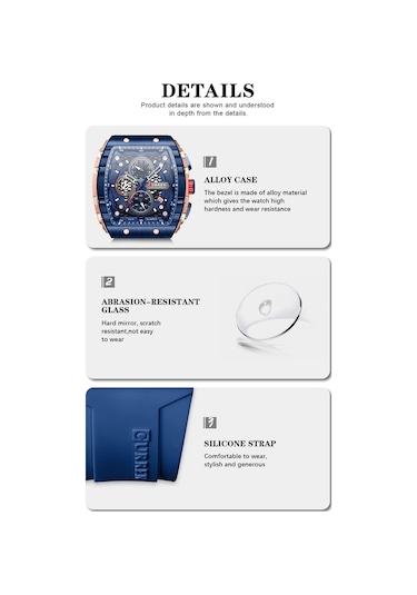 Curren 8442 Kırmızı Erkek Kol Saati Turuncu