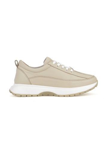 Ziya, Kadın Hakiki Deri Sneaker 1511050z2052 Bej 1511050z2052 340 Bej