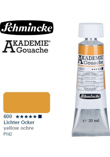 Akademie Guaj Boya 20ml 600 Yellow Ochre Yellow Ochre