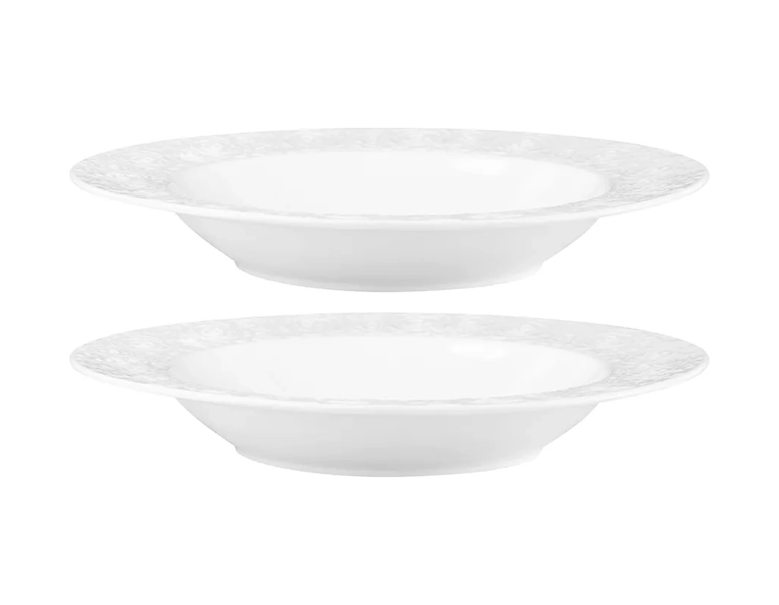 Elan Gallery Çorba Kasesi "gül" 2 Adet, 400 Ml 10691181 Beyaz