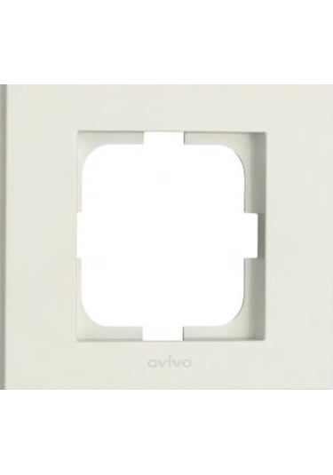 Ovivo Grano Beyaz Tekli Çerçeve Anahtar, Topraklı Priz, Vavien, Tv, Telefon, Komütatör