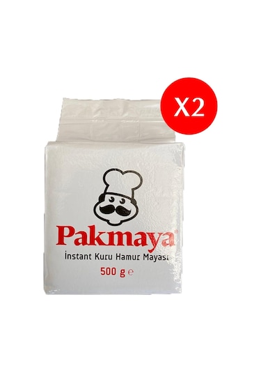 Pakmaya Instant Kuru Hamur Mayası 2 x 500 G