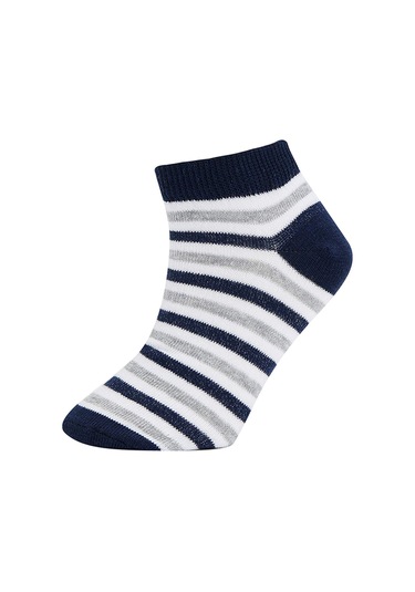 DeFacto Erkek Çocuk 5'li Pamuklu Çizgili Patik Çorap N1919A6NSKR1