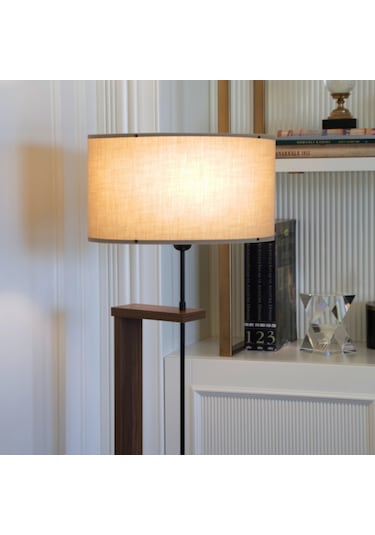 Homing AYD-3131 Pi Ahşap Gövdeli Vizon Kumaş Başlıklı Lambader