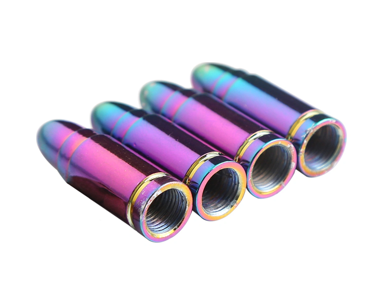 Padalink Alüminyum Mermi Tipi Fren Valfi Kapağı, Amerikan Standartı, Renkli, Araç-suv-motosiklet-bisiklet Uyumlu, Dayanıklı, Kir Ve Nem Koruma