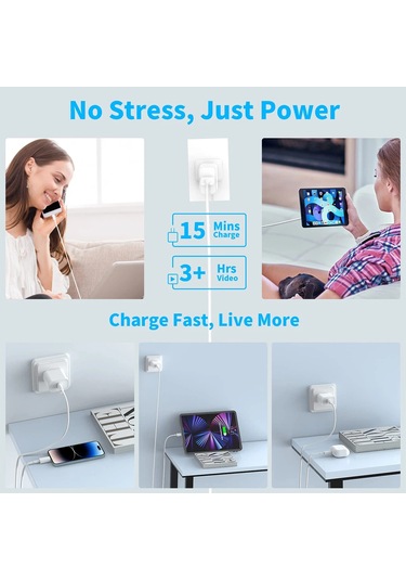 Pd 60w Hızlı Şarj Cihazı 6a Usb C Tipi C Kablo İphone Uyumlu 15/16 Pro Max Hı 1.5m