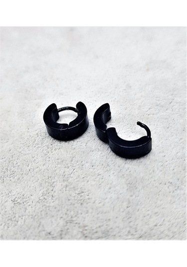 316L CERRAHİ ÇELİK SİYAH KAPLAMA İĞNELİ 10 MM 1 ÇİFT (2 ADET ) ÇE Gümüş