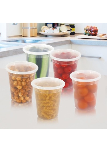 10 Adet Kapaklı Gıda Saklama Kutusu Şeffaf Gıda Sınıfı Bpa İçermeyen Dondurucu Mikrodalga Güvenli Yemek Hazırlama Şarküteri Paket Servis Gıda Paketleme Kabı Diğer