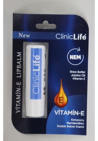 Cliniclife Dudak Bakım Kremi Vitamin E-D