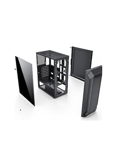 PowerBoost VK-P1882B Mesh Panel 4x12 CM Fanlı ATX Bilgisayar Kasası