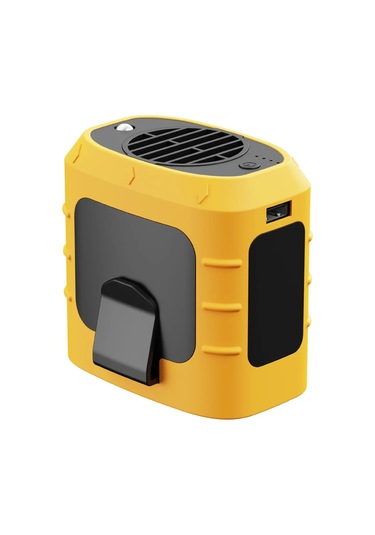 Tcherchi 8000 MAh Şarj Edilebilir Ve Taşınabilir Asma Veya Boyun Fanı Sarı