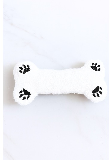 Monox Wellsoft Peluş Kemik Şekilli Pati Nakışlı Köpek Oyuncağı