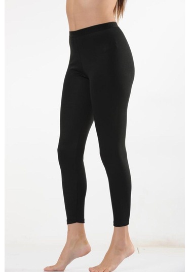 Kadın Siyah Termal Tayt Alt Sıcak Tutan Termal Içlik K2001 Siyah