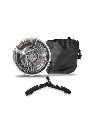 Pazly Açık Gaz Isıtıcı - Taşınabilir Propan Bütan Kamp Ocağı Isıtma Sobası - Kış Kamp İçin Hafif Ve Dayanıklı Paslanmaz Çelik Isıtıcı Gümüş