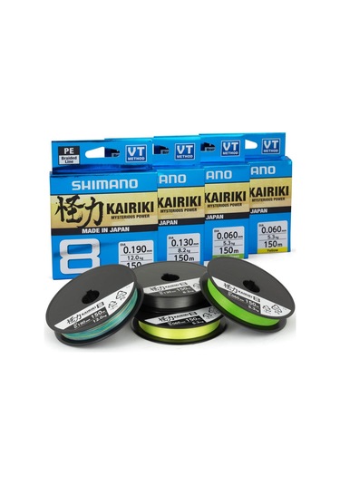 Yeni Shimano Kairiki 8 300mt Mantis Green 0.190mm/12.0kg