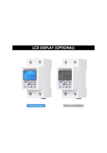 Pazly 230v Tek Fazlı Dijital Elektrik Sayacı Dds662 - Yüksek Hassasiyetli Enerji Ölçüm Cihazı