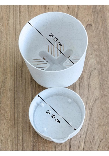 Interm Kök Sulama Sistemli Saksı, 3 Adet Her Biri 1 Litrelik 62101355