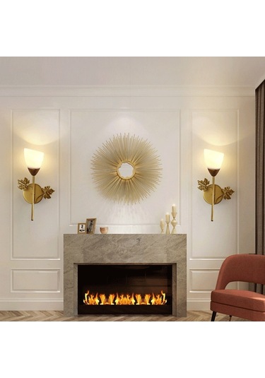 Demir Duvar Işıkları For Without Light Bulb Siyah Siyah