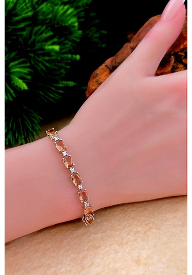 Silvera Telkari Zultanit Taşlı Renk Değiştiren Gümüş Bileklik Oval Su Yolu Modeli 925 Ayar St370 Gümüş