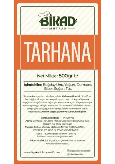 El Yapımı Tarhana 500 Gr.