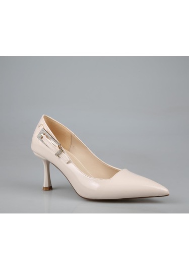 Feles 129-1295 Ten Rugan Kadın Topuklu Ayakkabı Ten Rugan