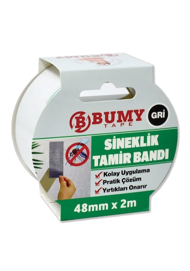 Bumy Sineklik Tamir Bandı 48mm X 2m Gri 2 Metre