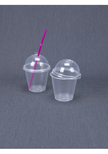 Softhomeplast Bubble Cup 300 Ml 20'li Şişeli Gonta Kapaklı Parlak Kupa 232455712 Beyaz