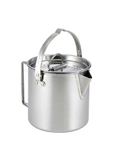 Dancemonkey Çelik 1.2l Paslanmaz Su Isıtıcısı Kapalı Piknik Kaynar Su Kamp Yürüyüş Gümüş