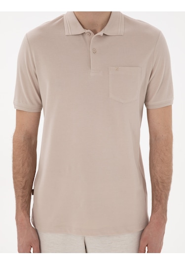 Pierre Cardin Erkek Taş Tişört Basic 50306552-vr049 Taş