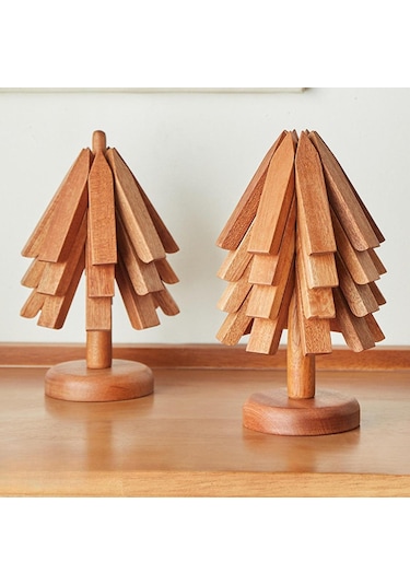 Suntek Yalıtım Matı Sıcak Tencere Tutucular Kase Gereçleri 4 Adet Gül Ağacı Pembe