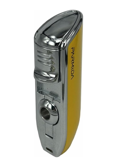 Parmida 3 Jet Torch Puro Çakmağı Sarı Metal