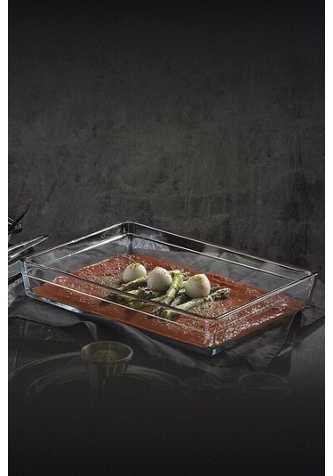 Paşabahçe 159128 Premium Dikdörtgen Borcam Seti 2'li - Fma05050 Fma05209 Şeffaf