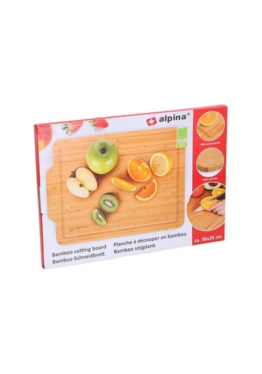 Alpina Alp107 Bambu Kesme Tahtası 36x26 Cm Ahşap