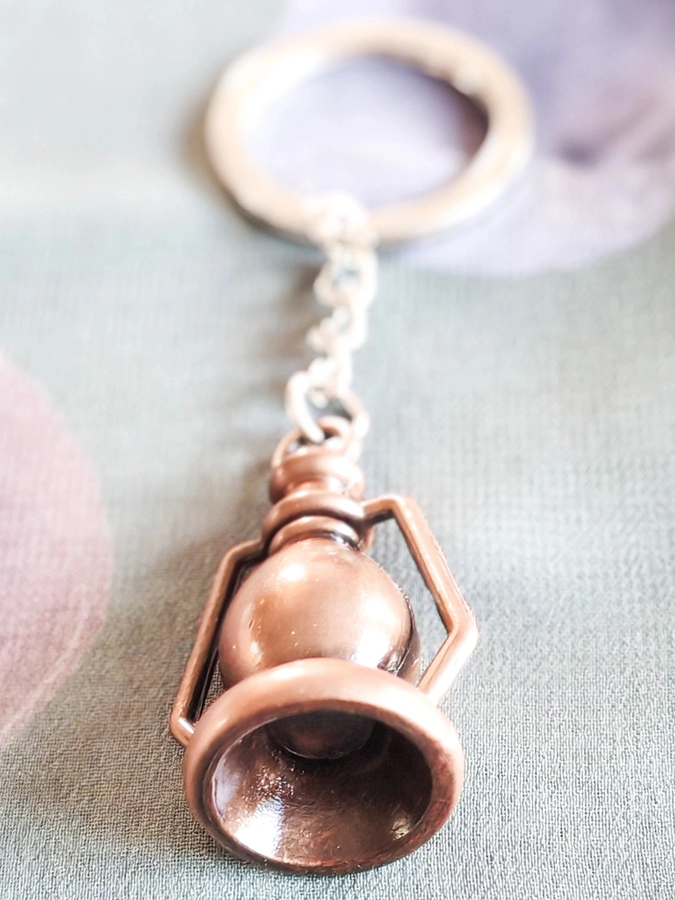 Bakır Renkli Gaz Lambası Metal Anahtarlık