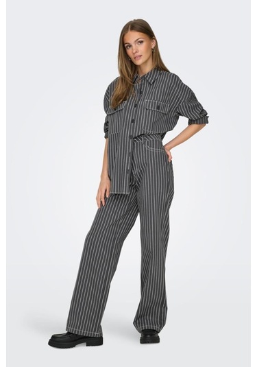 Onldollas L/s Strıpe Shırt Cc Pnt Gri15328496 001