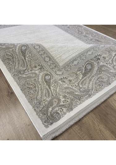 Luxess Halı Roma 1162 Gri Modern Salon Halısı Gri Krem
