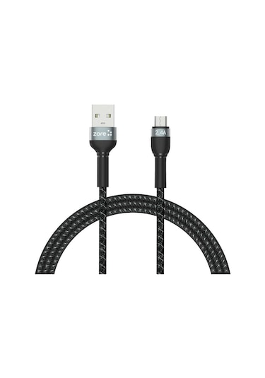 Siyah Shira Serisi Micro Usb Kablo 1 Metre