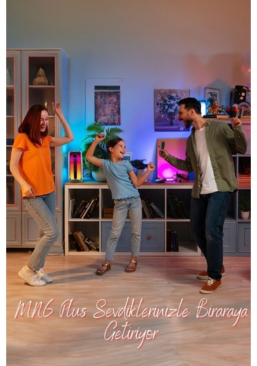 Pluse 5 Mikrofonlu Hoparlör/360 Ledli Hoparlör/dekoratif Aydınlatma/led Işıklı Gece Lambası