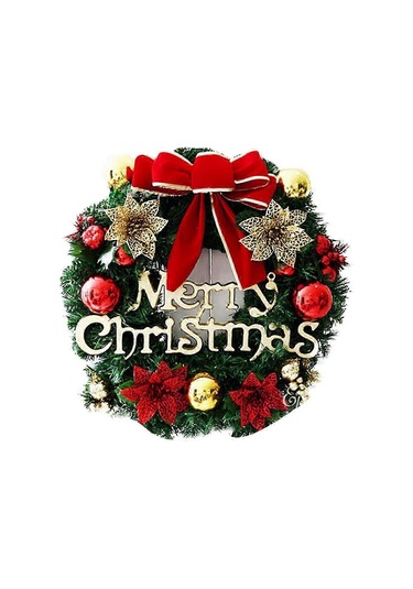 Wjtg Kapı Çelengi Noel Noel Dekorasyon Çelengi Noel Çelengi Noel Çelengi Çanlı Noel Çelengi Noel Dekoratif Çelengi 30c